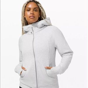 Lululemon Scuba Hoodie- heathered light gray
